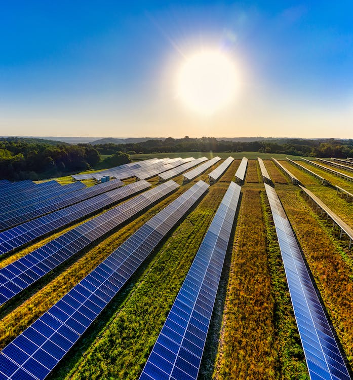 Solar Farm Solar panels on land