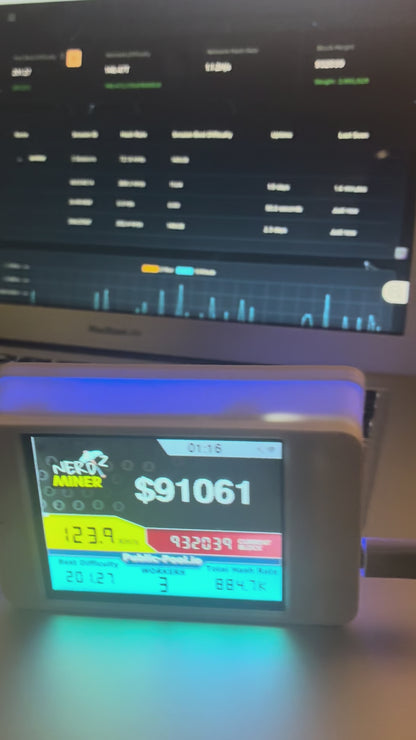 Solo Bitcoin Miner with Touchscreen-Texas Built